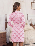 Ekouaer Women‘s Robes Lightweight 3/4 Sleeve Short Knit Bathrobe Soft Knee Length Sleepwear Robes with Pockets S-XXL