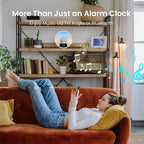 HOM Smart Sunrise Alarm Clock with Wake-Up Light & FM Radio - Digital Clock and Lamp with 7 Natural Sounds and 7 Light Colors - Easy Control via Amazon Alexa and Google Home