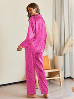 Ekouaer Pajamas For Women Set Silk Pjs 2 Piece Satin Sleepwear Long Sleeve Button Down Lounge Sets With Pant