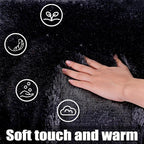 KING DARE 8x10 Area Rugs for Living Room, Soft Plush Fluffy Shaggy Fuzzy Furry Large Black Rug, Anti-Slip Washable Modern Big Floor Carpet for Bedroom Aesthetic Home Decor