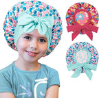 2 PCS Kids Bonnets for Girls, Silk Bonnet for Kids, Satin Bonnet for Sleeping, Baby Toddler Tie Bonnet Sleep Cap