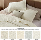 Bedsure Quilt King Size - Ultra Soft Pre-Washed Cloud-Like Bedding, All-Season Lightweight Comforter for Country Bedroom, Leaf Design Coverlet in Cream Yellow, 106 x 96 Inches | Stitch-Free Quilting, Ultra Soft, Lightweight, Machine Washable, Pet-Friendly