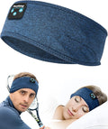 Perytong Sleep Bluetooth Headphones Headband, Sleep Headphones for Side Sleepers, Comfortable Sleeping Headband with Thin Wireless Earphones Microphone Handsfree Ideas for Women Men, PES01