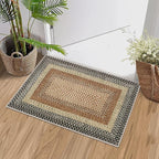 RUGSREAL Entryway Area Rug 2x3 Small Rug Machine Washable Bedroom Area Rug Non Slip Bathroom Mat Stain Resistant Kitchen Mat Farmhouse Carpet Modern Rustic Rug for Living Room Dining Room, Sand/Bronze