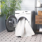 SAFAVIEH Washable Rug Faux Rabbit Fur Shag Collection - 6' x 9', Ivory, Slip Resistant & Easy Cleaning, Ideal for Living Room, Bedroom, Kids Playroom, Nursery, Dining Space (FRF100A)
