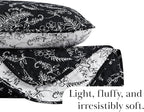 Southshore Fine Living, Inc. Oversized Bedding Quilt Set, Twin XL Coverlet, Reversible Quilt, Lightweight Coverlet Twin XL, Floral Bedspread 2-Piece Set with One Matching Quilted Pillow Sham, Black