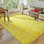 Softlife Area Rug for Living Room, Fluffy Shag Plush 6x9 Rainbow Rugs for Bedroom Girls Kids, Shaggy Soft Fuzzy Tie Dyed Large Carpet for Dorm Bedside Ultra Cozy Non-Slip Indoor Decor