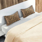 Satin Pillowcase for Hair and Skin, Leopard Print Silk Pillowcase Soft and Cozy Body Pillow Covers, Standard Size Satin Pillow Cases with Envelope Closure(20x26 Inch), 1PC