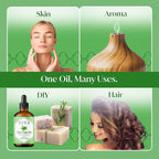 Siva Tea Tree Essential Oil - 4 Fl Oz – 100% Natural Tea Tree Oil - for Diffuser, Face, Skin Care, Aromatherapy, Hair Care, Scalp and Body Massage - with Dropper