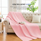 L'AGRATY Knitted Weighted Blanket - 48"x72" 20lbs Cooling Chunky Knit Heavy Blanket for Adults Braided Crochet Throw Thick Cable Yarn Knit Decorative No Beads Evenly Weighted Machine Washable