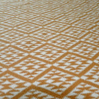 Nordic Style Orange Throw Blanket for Couch,Soft Cozy Cable Knit Throw for Bed Sofa Chair Living Room,Lightweight Warm Maximalist Decor Christmas Blanket,50"x60" (cr-D02)