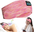 Bluetooth Headphones, Sleep Headphones Headband Wireless for Sleeping Side Sleepers - Adjustable Sleep Headphone, and Bluetooth Headbands for Women (Pink)