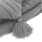 XMWEALTHY Newborn Baby Wrap Swaddle Blanket Knit Sleeping Bag Receiving Blankets Stroller Wrap for Baby Dark Grey 0-6 Month