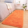 Softlife Orange Area Rug for Bedroom, Fluffy Shag Plush Rugs for Living Room Girls, Shaggy Throw Carpet for Kids Soft Fuzzy Runner for Hallways Dorm Small 2x6 Runners for Bedside Indoor