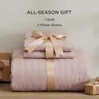 Bedsure Quilts Queen Size - Dusty Rose Bedspread Queen Size & Lightweight Comforter, Country Cottage Coverlet with Clover Pattern, Ultra Soft All-Season Bedding, 90 x 96 Inches | Stitch-Free Quilting, Ultra Soft, Lightweight, Machine Washable, Pet-Frie...