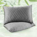 WOLKI Queen Size Pillows Set of 2 Shredded Memory Foam Pillows 2 Pack, Adjustable Firm Pillow for Side Sleepers, Back, Stomach, Hot Sleepers (20x30)