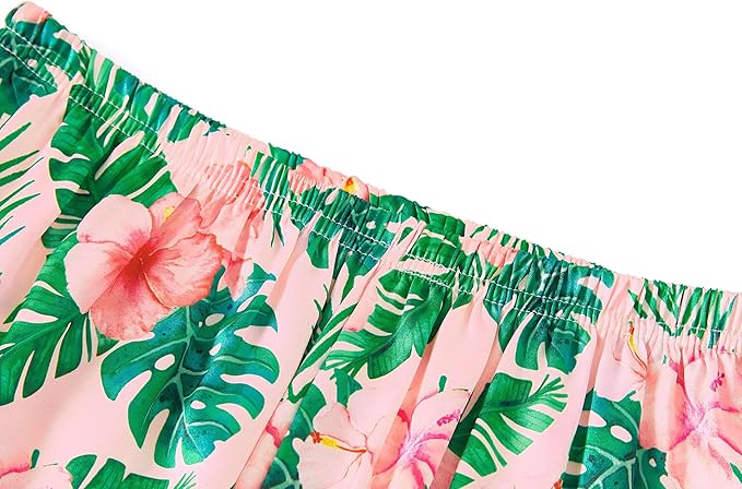Beezizac Little & Big Girls Satin Silky Button Pajama Summer Short Sleeves Set Trendy Outfit Kid Size 6-16