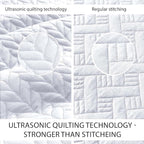 IR Imperial Rooms 8 Pack California King Quilt Bedding Set (118"x106") - Bulk Wholesale for Hotels, Guest Bedroom & Airbnbs - Lightweight Microfiber Reversible Embossed Quilts Bedspread (White)