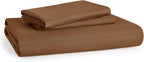 Bedsure Duvet Cover King Size - Soft Double Brushed Bedding Set for Kids & Adults, Zipper Closure, 3 Pieces, Includes 1 Duvet Cover (104"x90") & 2 Pillow Shams, NO Comforter, Brown