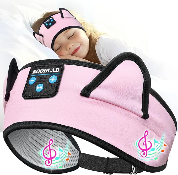 Kids Headphones, Headband for Children Baby & Toddlers, Bluetooth Toddler Headphones Wireless and Wired Playback 3.5 MM Jack for School, Stretchy & Comfy Travel Accessories