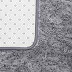 ISEAU Fluffy Runner Rug for Dorm, College, Apartment, Bedroom Plush Area Rugs, Shag Carpet with Rubber Backing Non Slip, Comfy Nursery Mat Bedside Rug for Kids Boys Room Home Decor, 2ft x 6ft, Grey