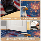 Eagle Flag Area Rug 2x3 ft Entry Rug Washable Boho Rugs Non Slip Low Pile Floral Door Mat Small Carpet for Bedroom, Bedside, Kids Room, Office, Dining Room