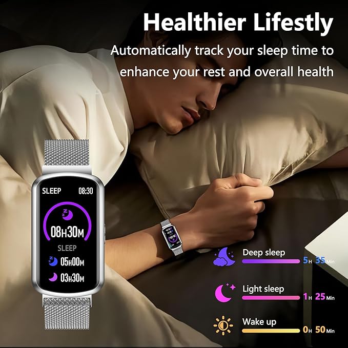 Health Fitness Tracker, Smart Watch with 24/7 Heart Rate, Activity Tracker with Blood Pressure and Blood Oxy-gen Monitor, 120 Sport Mode Waterproof Sleep Tracker for Women Men