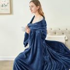 BEDELITE Fleece Blanket Navy Blue Throw Blankets for Couch & Bed, Luxury Plush Cozy Fuzzy Blanket 50" x 60", Super Soft Warm Lightweight Throw Blanket for Travel Camping