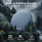 Kinglucky Pillow Speaker for Sleeping, Mini Bluetooth Speaker Under Pillow with Built-in Pink Noise White Noise Sound Machine for Sleeping, Headphone-Free Sleep Speaker for Side Sleeper Blue