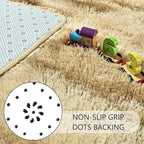 Noahas Large Fluffy 5x8 Area Rugs for Living Room Bedroom,Thick Khaki Shag Throw Rug,Big Soft Shaggy Bedside Non-Slip Plush Dorm Nursery Kids Carpet