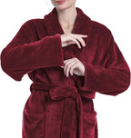 Plush Soft Robes for Women, Premium Fleece Womens Robe Cozy Warm Bathrobe