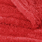 Exclusivo Mezcla Fleece Red Throw Blanket for Couch Sofa, Ultra Soft, Lightweight and Fluffy Blankets for Women, All Season, 50x60 Inches