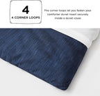 Bedsure Full Comforter Set - Navy Soft Bedding for All Seasons, Cationic Dyed Bed Set, 3 Pieces, 1 Full Size Comforter (82"x86") and 2 Pillow Shams (20"x26"+2")