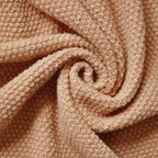 Khaki Waffle Texture Throw Blanket for Couch,Soft Cozy Cable Knit Throw for Bed Sofa Chair Living Room,Lightweight Warm Maximalist Decor Christmas Blanket,50"x60" (cr-A02)
