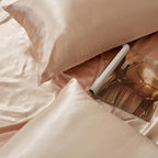 Taupe King Size Satin Pillowcase Set of 2 for Hair and Skin,Taupe Silk Pillowcase Breathable Pillowcase with Envelope Closure