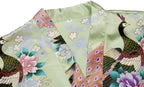 Valennia Women Long Silky Bathrobe Satin Kimono Robe Floral Printed Dressing Gown Sleepwear
