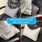 Sidney Sleep Mini Travel Size Neck Pillow - Knee, Back Lumbar and Support - Small Curved Pillow - Adjustable Fill - Washable Case - Drawstring Backpack Included - 14 x 19 Inches (Mini - Blue)