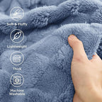 Bedsure GentleSoft King Size Blanket for Bed - Super Soft Cozy Blankets for Kids Girls, Large Fuzzy Fleece Throw for Bedroom Decor, Ashley Blue,108x90 Inches