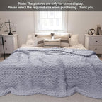 Wttfc Chunky Knit Throw Blanket, Handmade Soft Chenille Yarn Throw Blanket, Thick Cable Knitted Blankets, Large Rope Knot Crochet Blankets for Couch Sofa Bed Home Decor,Dark Green,50x50cm