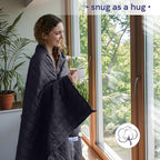 YnM Exclusive Weighted Blanket, Soothing Cotton, Smallest Compartments with Glass Beads, Bed Blanket for One Person of 140lbs, Ideal for Twin/Full/Queen Bed (48x72 Inches, 15 Pounds, Dark Grey)