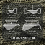 EVERGRACEHOME Chunky Chenille Knit Throw Blanket for Couch, Soft Luxurious Oversized King Moss Stitch Blanket for Bed, Large Cozy Farmhouse Knitted Throw for Sofa, Olive Green, 92" x 108"