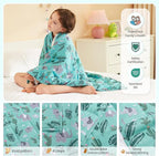 HOSUKKO Weighted Blanket - 3 lbs Green Bush Heavy Blanket - Breathable Blanket(36 * 48 inches, 3 lbs)