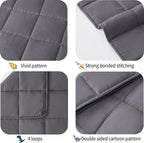 HOSUKKO Weighted Blanket - 3 lbs Grey Heavy Blanket - Small Size Breathable Blanket(20 * 30 inches, 3 lbs)