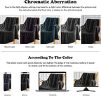 NEWCOSPLAY Super Soft Twin Blanket Black Premium Silky Flannel Fleece 3D Waffle Checkered Lightweight Bed Blanket All Season Use (Black, Twin(60"x80"))