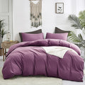 Luxlovery Purple Comforter Set Full Dusty Purple Bedding Comforter Set Modern Solid Lilac Soft Breathable Pale Mauve Blanket Quilts 3 Piece Bedding Set for Women Men Adults