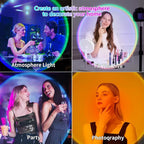 AIHYING Sunset Lamp Projector,Multicolor Changing Night Light 360 Degree Rotation Rainbow Led Sun Lamp for Photography Backgrounds,Party,TikTop Live,Christmas Gifts,Home Decor,Mood Lighting