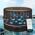 Diffusers for Essential Oils Large Room with R/C,600ml Essential Oil Diffusers for Home,Waterless Auto Off 7 Colors Changed 3 Mist Modes,Cool Mist Humidifiers for House Bedroom Decor,Gifts,Dark Wood
