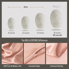 Bella Coterie Luxury Silk Pillowcase for Hair and Skin | 30 Momme | 100% Pure 6A Mulberry Silk | Super Soft | Perfectly Plush [Standard, Dusty Rose]
