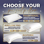 Royal Therapy Queen Size Set of 2-Shredded Memory Foam Pillow–Adjustable Memory Foam Pillow for Sleeping, Firm Pillow for Neck & Shoulder Support, Breathable Bed Pillow for Back Stomach Side Sleepers
