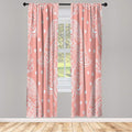 Lunarable Hamsa Window Curtains, Egyptian Boho Hand Shape Pattern Eye Design Bridal Night Inspired Art, Lightweight Decorative 2-Panel Set & Rod Pocket, Pair of - 28" x 63", Pastel Purple